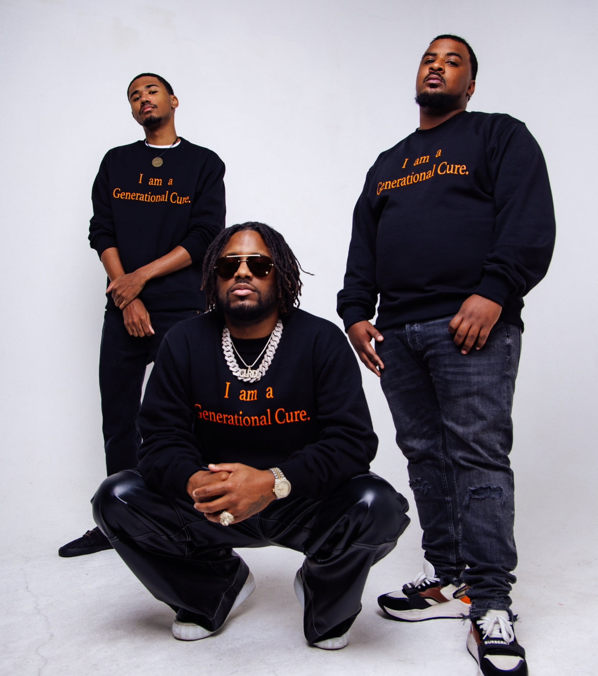Black Generational Cure Crewneck